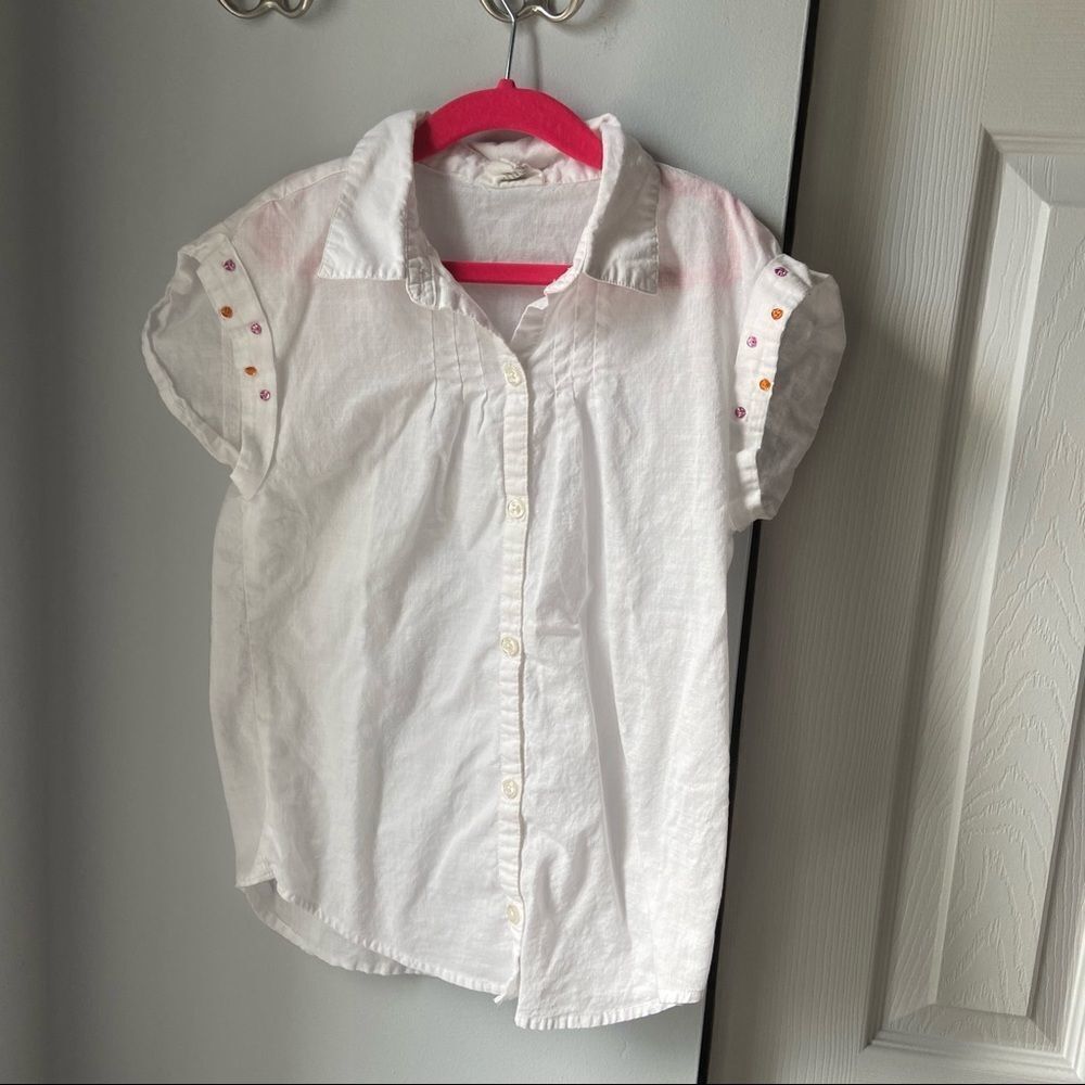 🍭6/$30 Crazy 8 Spring Cotton Buttowndown M (7-8)